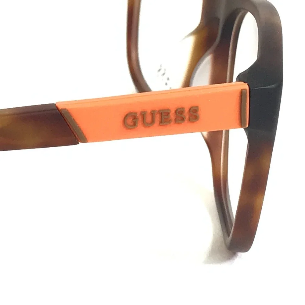 Guess Eyeglasses Frames GU1866 052 Brown Tortoise Orange Square 53-18-145